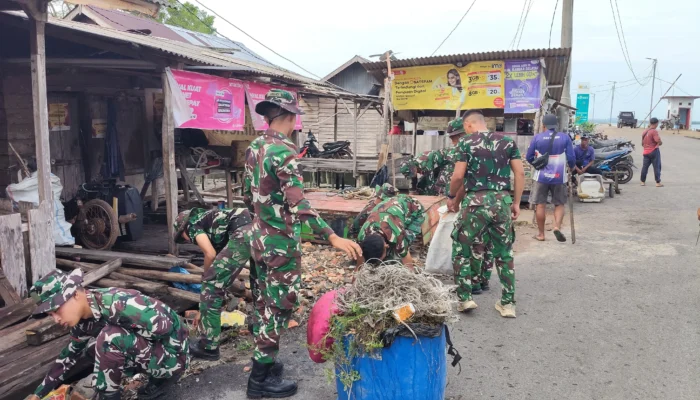 Semangat TMMD Ke-127, TNI dan Warga Pesisir Penutuk Perkuat Gotong Royong Lewat Karya Bakti