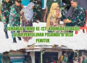 Satgas TMMD Ke-127 di Bangka Selatan Fokus Edukasi Kesehatan Masyarakat Desa