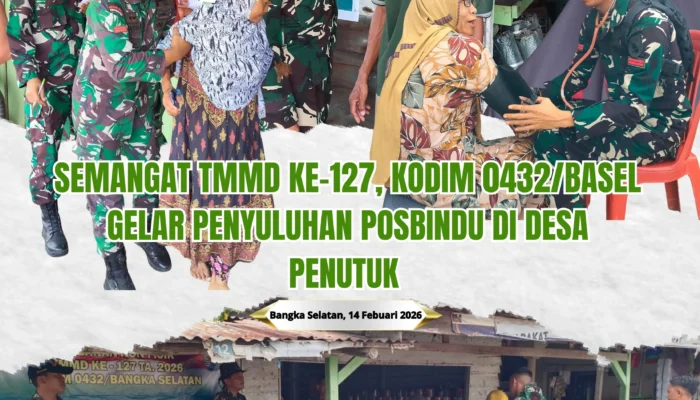 Satgas TMMD Ke-127 di Bangka Selatan Fokus Edukasi Kesehatan Masyarakat Desa