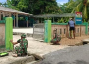 Satgas TMMD ke-127 Kodim 0432/Basel Percepat Rehab Mushola Al Munawar Desa Penutuk