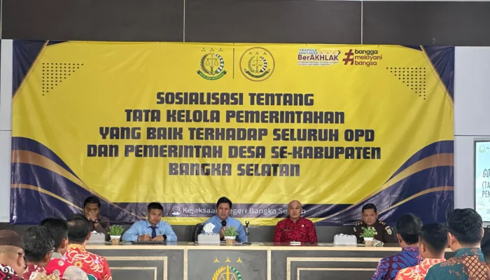 Cegah Korupsi, Kejari Bangka Selatan Sosialisasikan Tata Kelola Pemerintahan