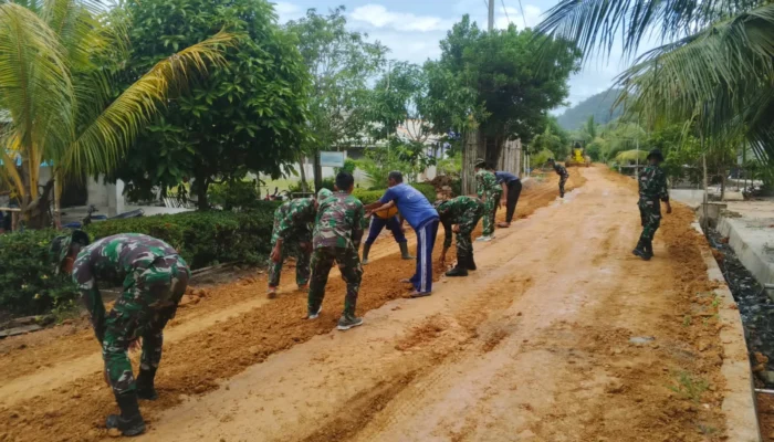 Satgas TMMD Kodim 0432/Basel, Bangun Akses Jalan 5,5 Km di Pulau Terpencil Lepar