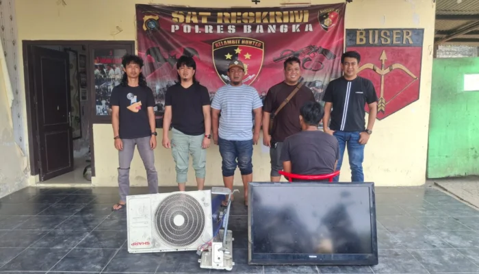 Kantor Golkar Dibobol, Polres Bangka Tangkap Pelaku Saat Operasi Pekat