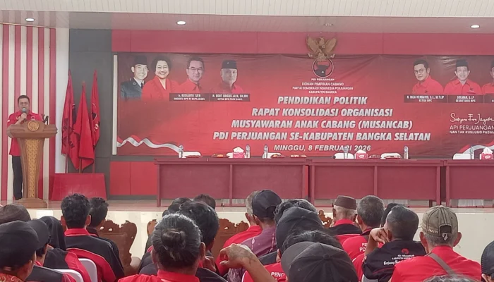 Konsolidasi PDIP Bangka Selatan, Riza Herdavid Tegaskan Peran PAC sebagai Ujung Tombak Partai