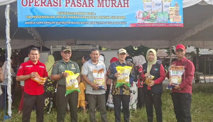Kendalikan Inflasi, TPID Bangka Selatan Gelar Operasi Pasar Murah
