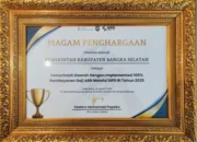 Pemkab Bangka Selatan Raih Penghargaan Implementasi 100% Pembayaran Gaji ASN via SIPD RI 2025
