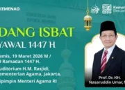 Pemerintah Gelar Sidang Isbat Penetapan Idulfitri 1447 H pada Kamis Malam