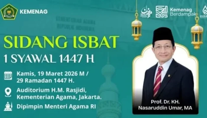 Pemerintah Gelar Sidang Isbat Penetapan Idulfitri 1447 H pada Kamis Malam