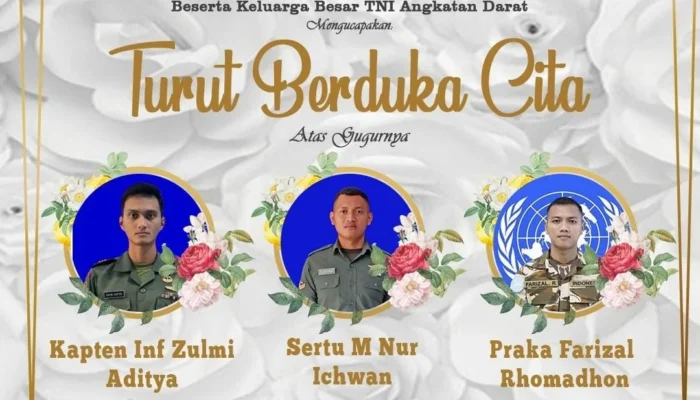TNI Angkatan Darat Berduka atas Gugurnya Prajurit dalam Misi UNIFIL Lebanon