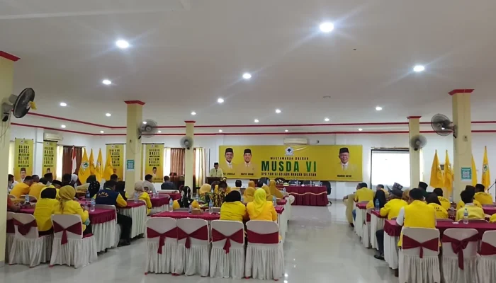 Musda VI Golkar Bangka Selatan Resmi Digelar, Fokus Pemilihan Ketua Baru