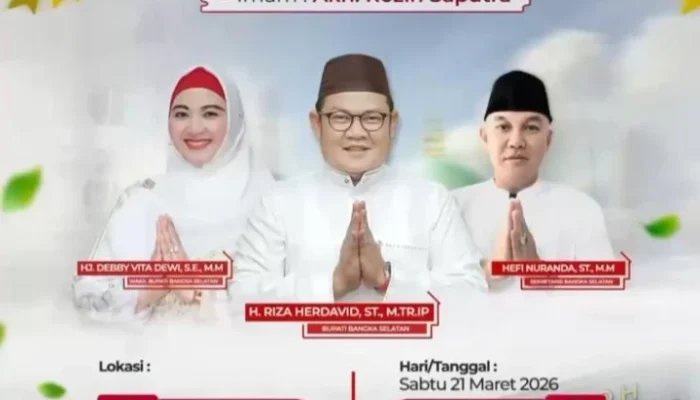 Pemkab dan Forkopimda Ajak Masyarakat Ramaikan Sholat Idul Fitri di Himpang 5 Toboali