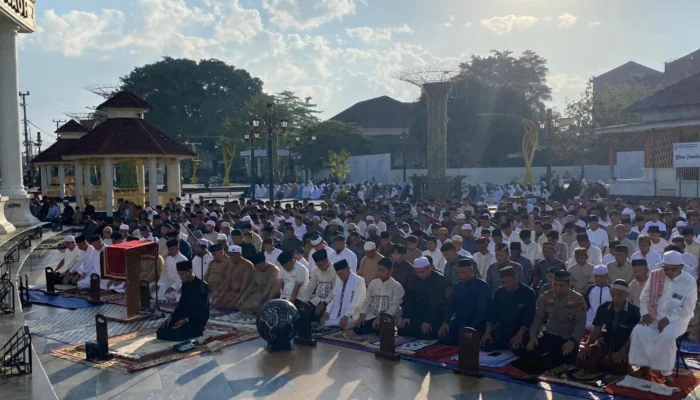 Shalat Idul Fitri 1447 H di Simpang 5 Toboali Berlangsung Khidmat dan Lancar