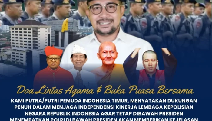 Doa Lintas Agama, Presidium Pemuda Timur Tegaskan Polri di Bawah Presiden