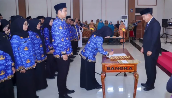 122 CPNS Bangka Resmi Dilantik, Bupati Fery Insani: ASN Harus Profesional dan Berintegritas