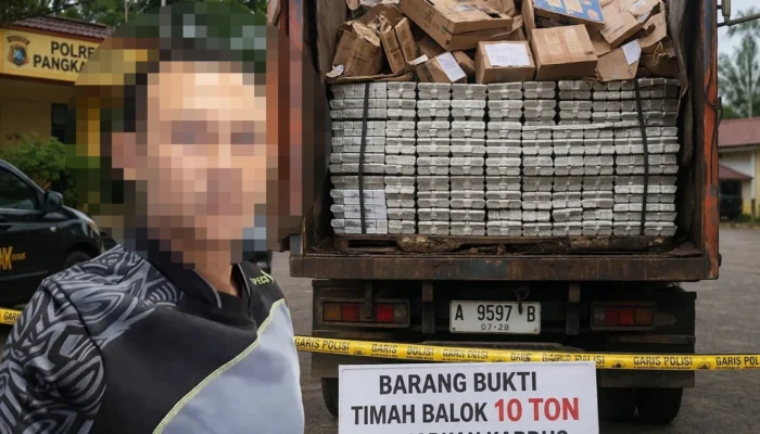 Truk Timah 10 Ton Digagalkan, Oknum APH Polda Babel Ikut Terseret