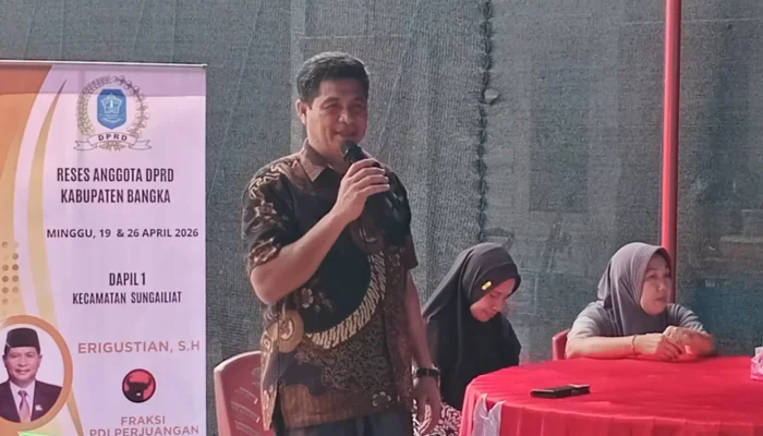 Ketua Komisi I DPRD Bangka Erigustian Serap Aspirasi, Infrastruktur Rambak Jadi Prioritas