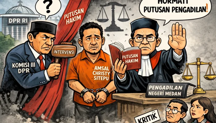 Putusan PN Medan Jadi Kunci: Membaca Riuhnya Intervensi DPR RI dalam Kasus Amsal Christy Sitepu