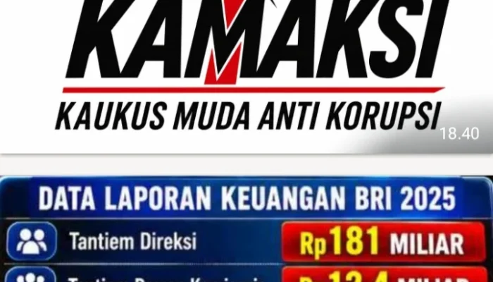 KAMAKSI: Tantiem Direksi dan Komisaris BRI Harus Diusut, KPK dan Kejagung Diminta Turun Tangan