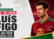 Catat Tanggalnya! Luís Figo Bakal Ramaikan Puncak Pesta Bola HGI 2026 di fX Sudirman
