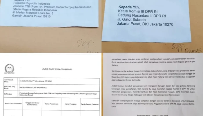 Diduga Langgar Kode Etik, Oknum Penyidik Aspidsus Kejati Kalteng Dilaporkan ke Komisi III DPR RI dan Istana Negara