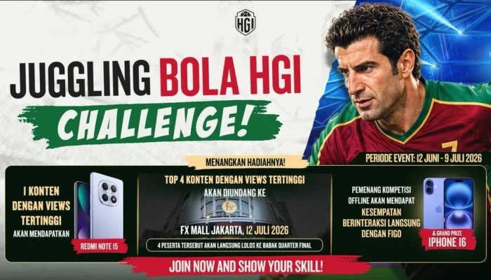Higgs Games Island Buka Kesempatan Interaksi Langsung dengan Legenda Sepak Bola Luís Figo lewat Kompetisi Juggling