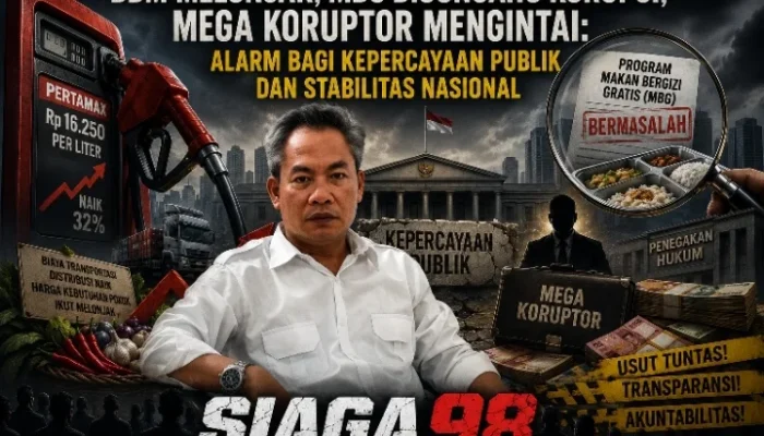 BBM Melonjak, MBG Diguncang Korupsi, Mega Koruptor Mengintai: Alarm bagi Kepercayaan Publik dan Stabilitas Nasional