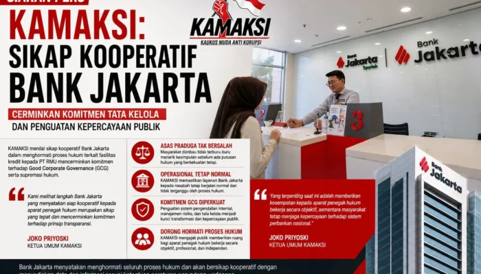 KAMAKSI: Sikap Kooperatif Bank Jakarta Cerminkan Komitmen Tata Kelola dan Kepercayaan Publik