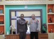 Sinergitas Polri-Kejaksaan Diperkuat, Kapolres Bangka Sambangi Kajari Bangka