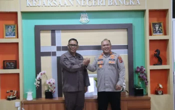 Sinergitas Polri-Kejaksaan Diperkuat, Kapolres Bangka Sambangi Kajari Bangka