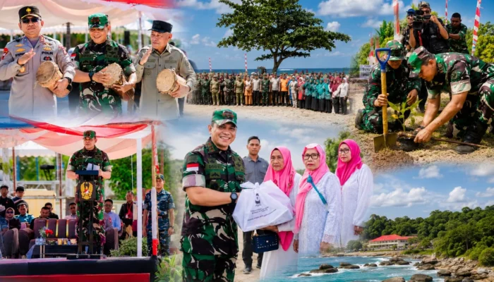 Pangdam XV/Pattimura Tutup Bakti TNI AD 2026, Bangun 11 Jembatan dan 58 RTLH di Halmahera Tengah
