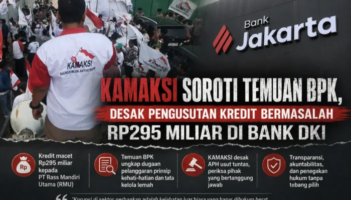 KAMAKSI Soroti Temuan BPK, Desak Pengusutan Kredit Bermasalah Rp295 Miliar di Bank DKI