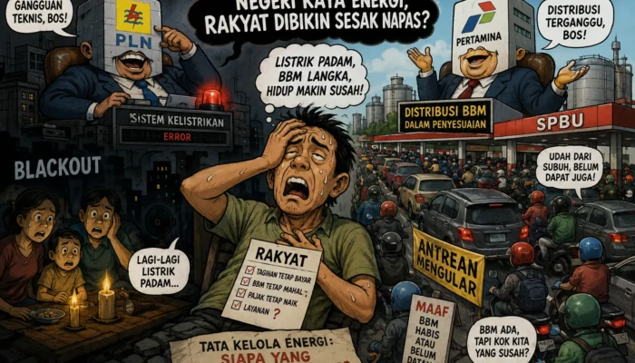Polemik PLN Blackout, Antrean BBM Mengular: Rakyat Dibikin Sesak Napas?