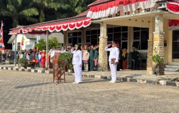 Pimpin Upacara HUT RI Ke-81 di Airgegas, Wabup Debby Tekankan Makna Kemerdekaan