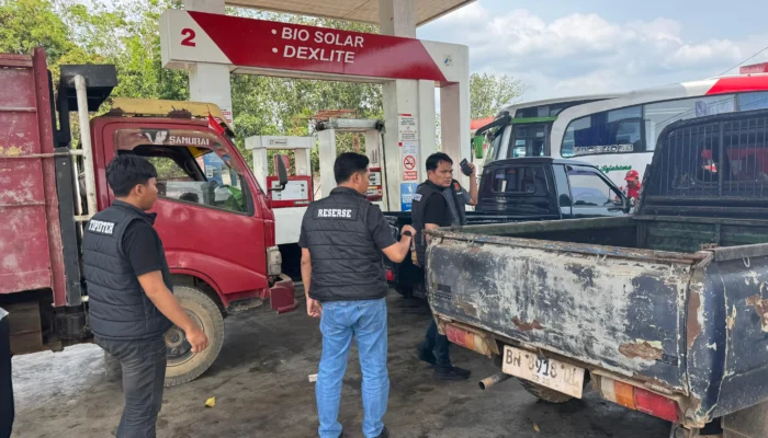 Tipidter Polres Bangka Sidak SPBU Puding, Temukan Barcode BBM Tak Sesuai STNK