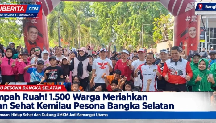 Tumpah Ruah! 1.500 Warga Meriahkan Jalan Sehat Kemilau Pesona Bangka Selatan 2026