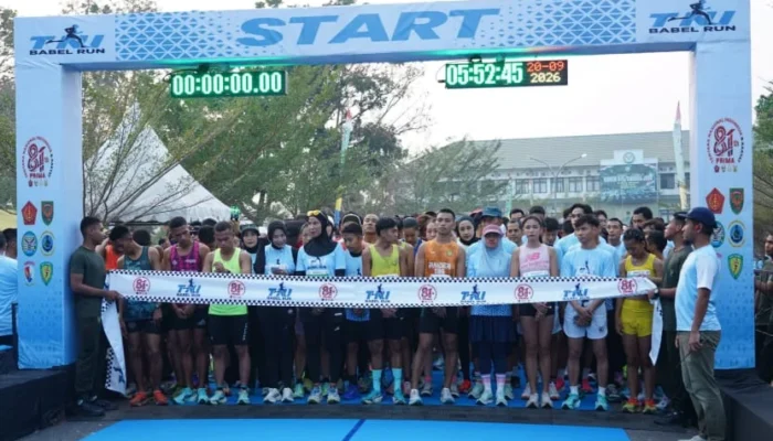 Babel Run 2026 Diikuti 1.626 Peserta, Semarak HUT ke-81 TNI di Pangkalpinang