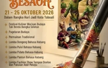 Hari Jadi Kota Toboali Makin Menyala, Festival Junjung Besaoh 2026 Hadirkan Budaya Lokal
