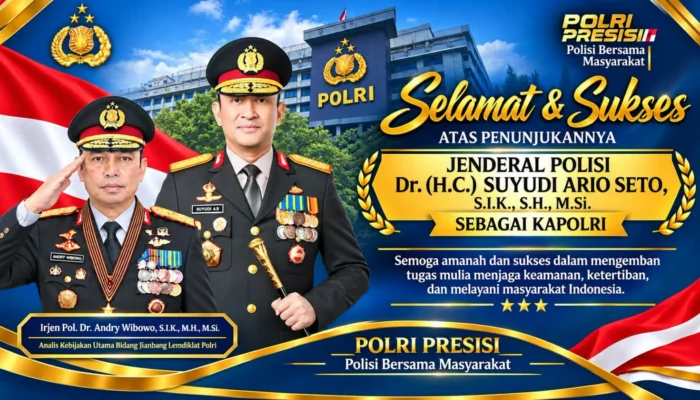 Irjen Pol Andry Wibowo Ucapkan Selamat kepada Jenderal Suyudi Ario Seto, Kapolri yang Baru Dilantik