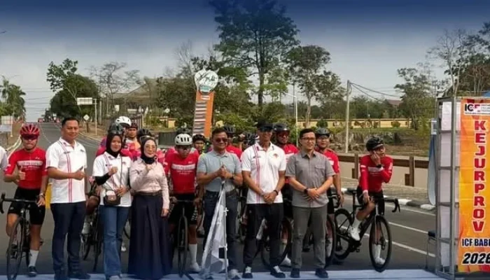 Wakapolda Babel Brigjen Pol. Murry Miranda dan Ketua ICF Ali Muzakkir Dukung Kejurprov Balap Sepeda 2026, 40 Peserta Bersaing Menuju Nasional