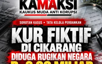 KUR Fiktif di Cikarang Diduga Rugikan Negara Rp3,92 Miliar, KAMAKSI Desak Pengusutan Tuntas dan Evaluasi Manajemen Bank BJB